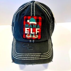 NEW Mama elf baseball hat, Christmas